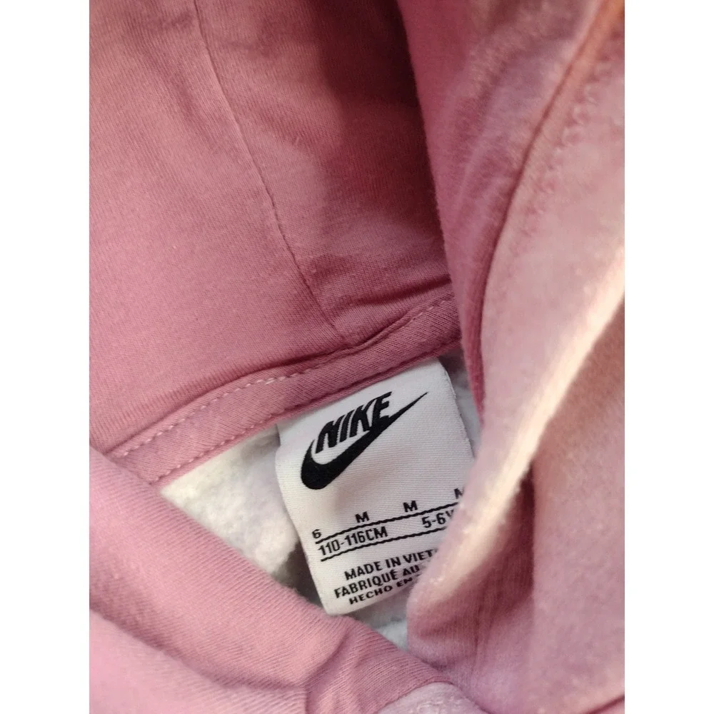 Nike Girls Pink Ombre Hoodie and Jogger Tracksuit Set Size 6 - Picture 4 of 5